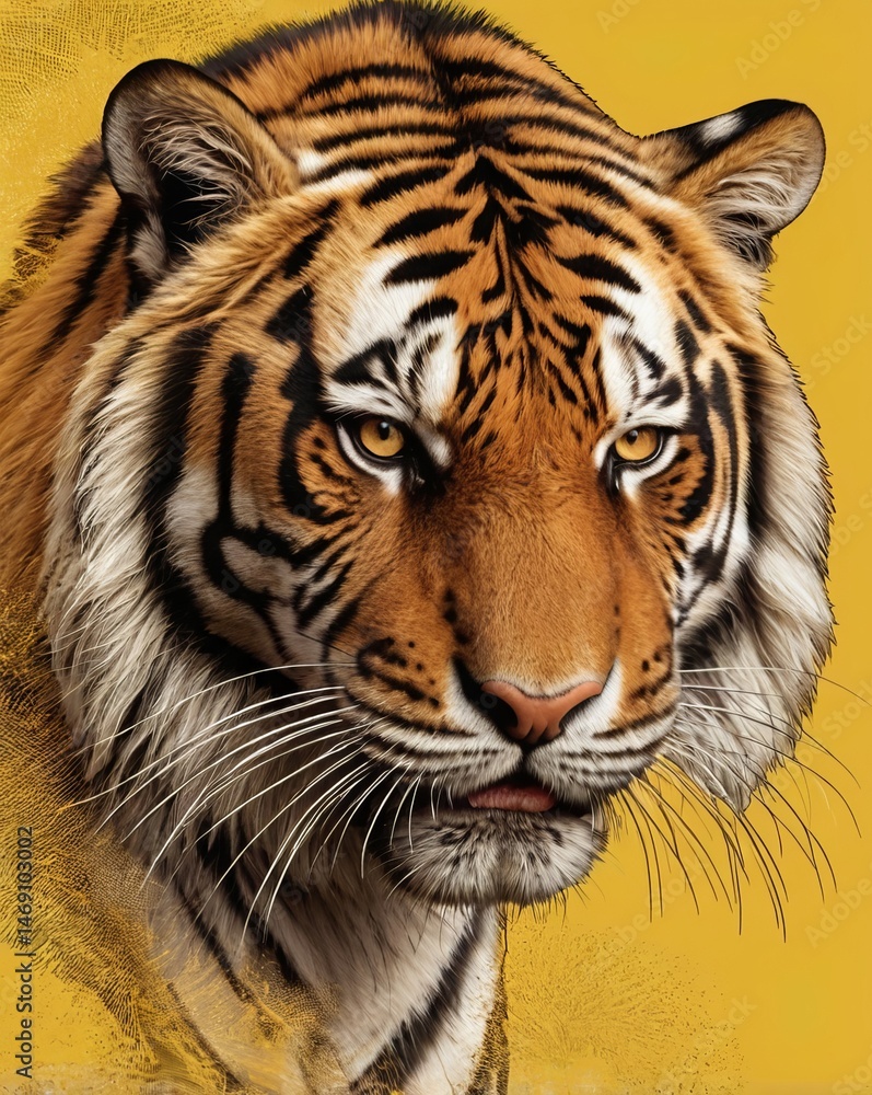 Fototapeta premium tiger in the sun