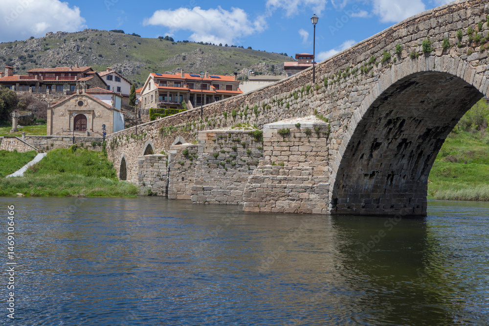 Medieval bridge of Barco de Avila, Spain