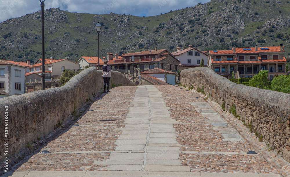 Medieval bridge of Barco de Avila, Spain