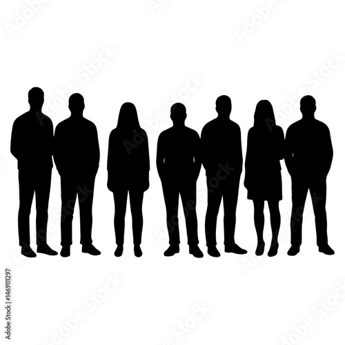 Minimal Line Drawing Vector of People for Architectural Presentations – Hand-Drawn Human Figures in Walking, Standing, and Conversational Poses for Urban Design, Floorplans, and Elevation Sketches

