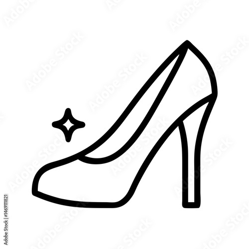 High Heel Shoe Icon Design