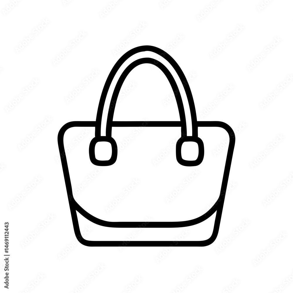 Tote Style Purse Icon Design Tote Style Purse Icon Design