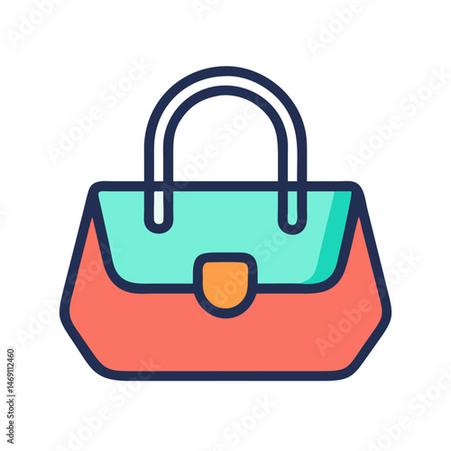 Tote Style Purse Icon Design