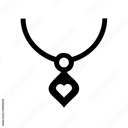 Pendant Necklace Icon Design