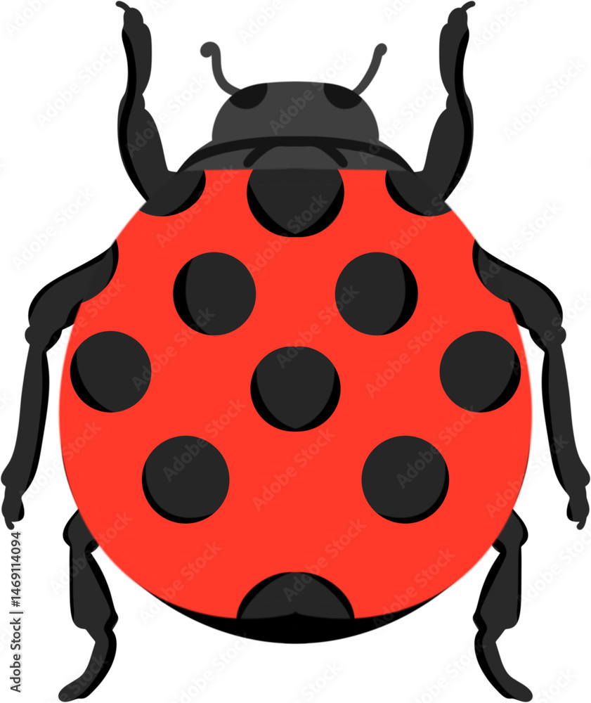 Obraz premium illustration ladybug