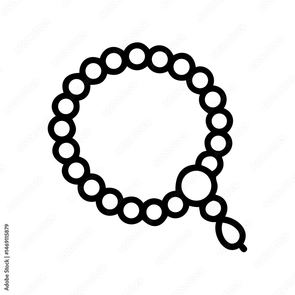 Obraz premium Tasbih Rosary Icon Design