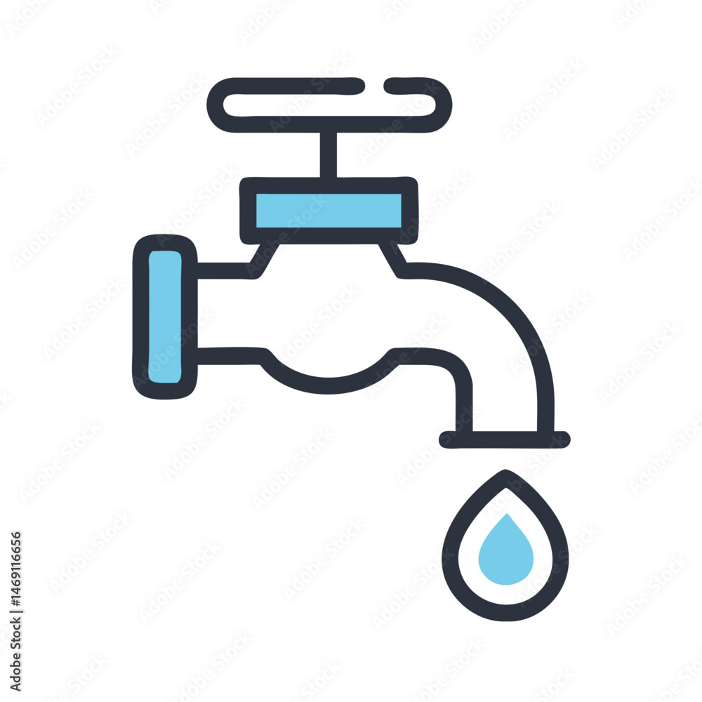 Ablution Water Tap Icon Design Ablution Water Tap Icon Design