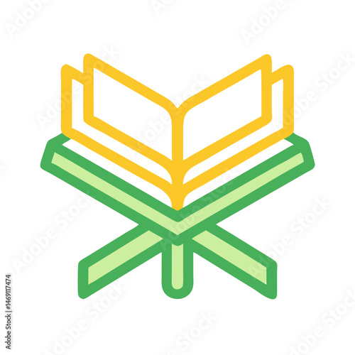 Quran Holy Book Icon Design