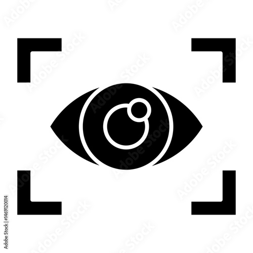 Retina Scan glyph icon