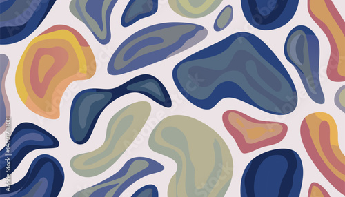 16. Dreamy Watercolor Blobs Organic Repeat