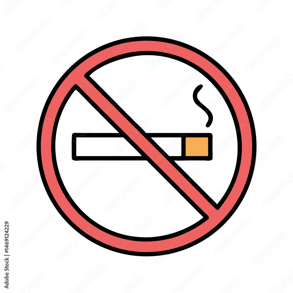 No Smoking Symbol Icon Design No Smoking Symbol Icon Design
