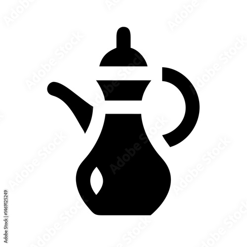 Arabic Coffee Pot Icon Design
