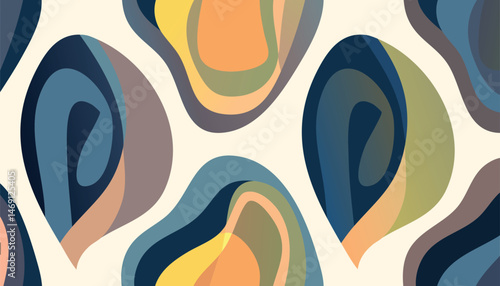 37. Dreamy Liquid Blobs Seamless Pattern