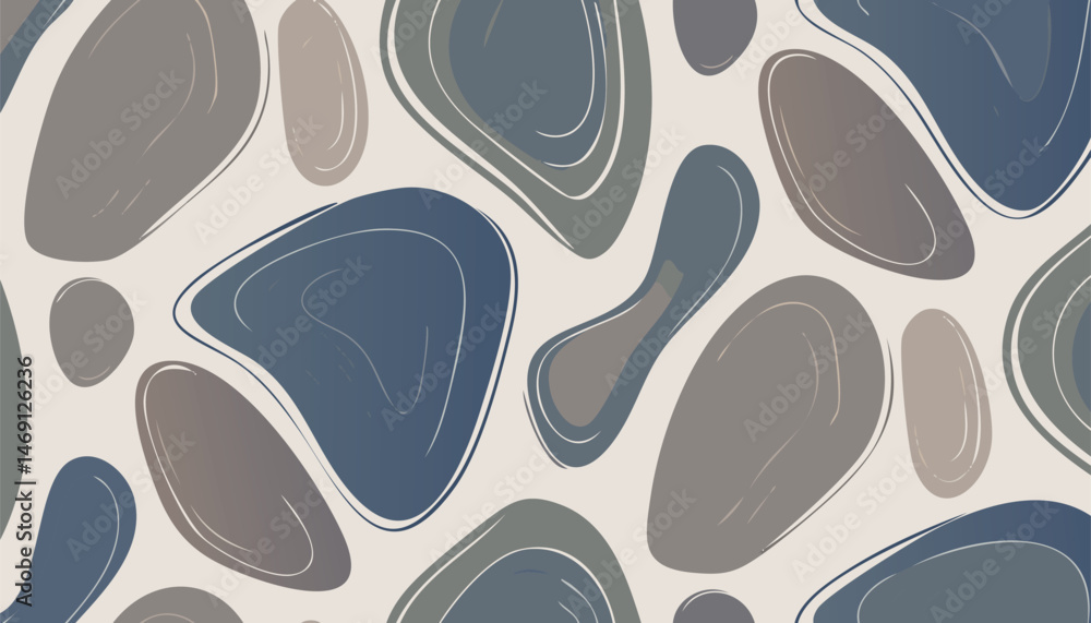Fototapeta premium 50. Artistic Watercolor Blobs Colorful Background