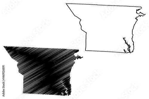 Quadro su tela Gaston County, North Carolina State (U