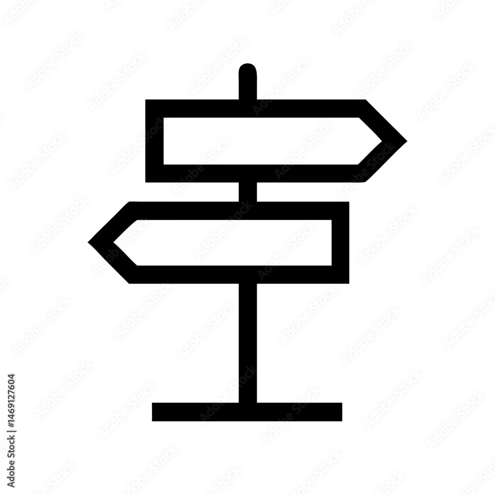 Signboard Post Icon Design Signboard Post Icon Design