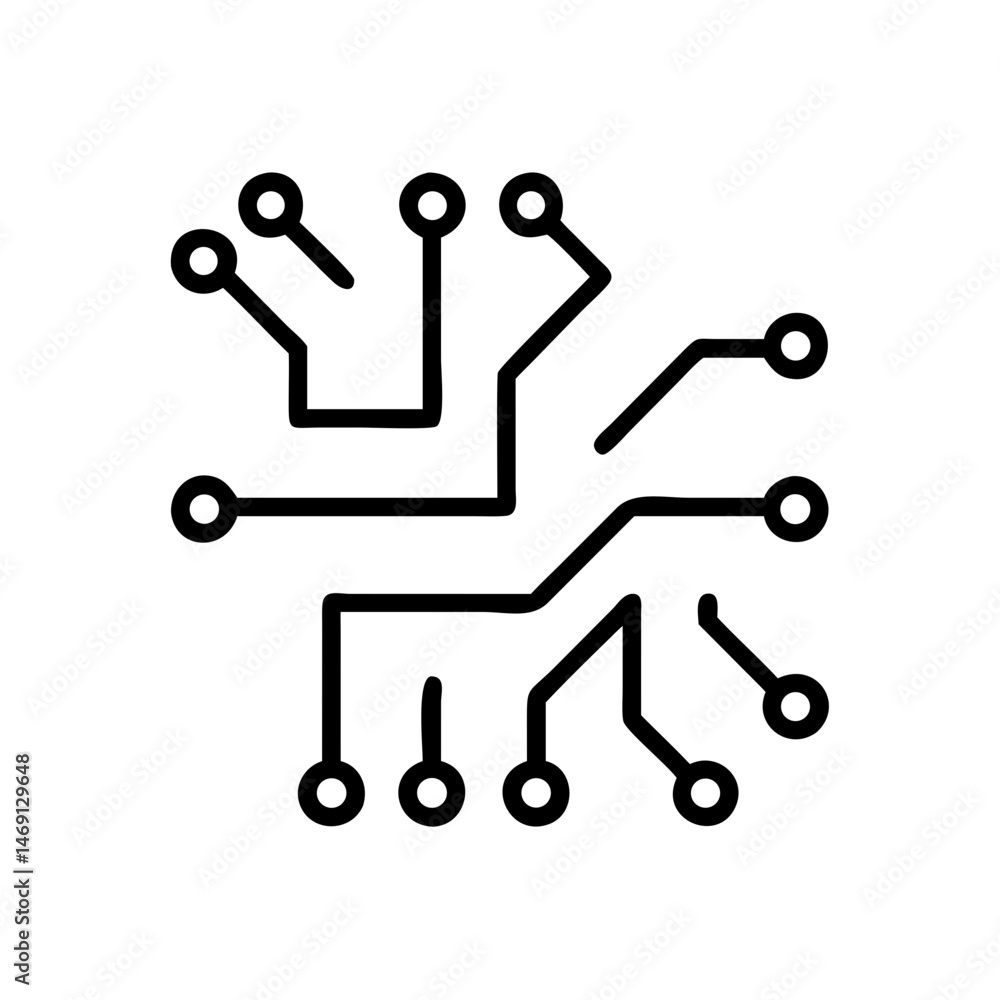 Circuit Board Pattern Icon Design Circuit Board Pattern Icon Design