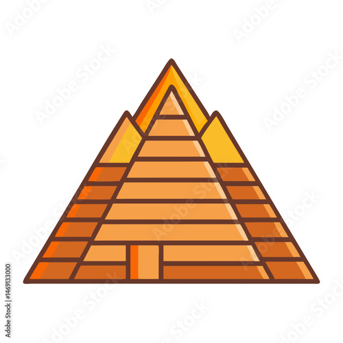 Ancient Pyramid Icon Design