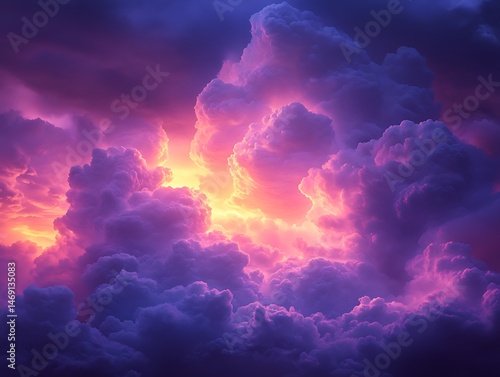 Vibrant cloudscapes of dramatic hues.