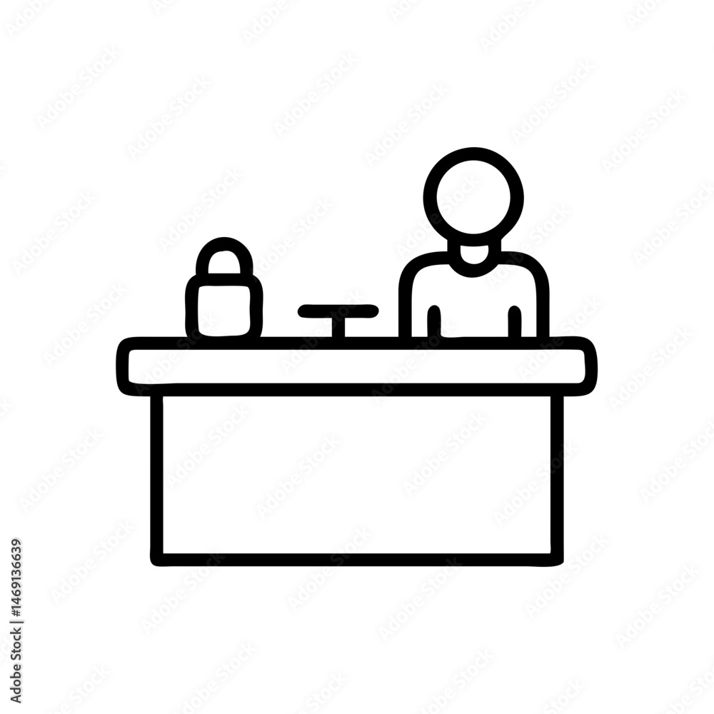 Hotel Bar Reception Icon Design Hotel Bar Reception Icon Design