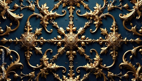 Intricate filigree pattern, seamlessly repeating Elegant, ornate, metallic texture Perfect for background or design element , arabesque, seamless