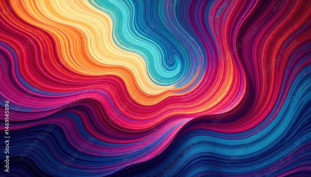 Obraz premium Abstract swirling pattern, vibrant colors, dynamic movement, artistic design , background, gradient, rotate