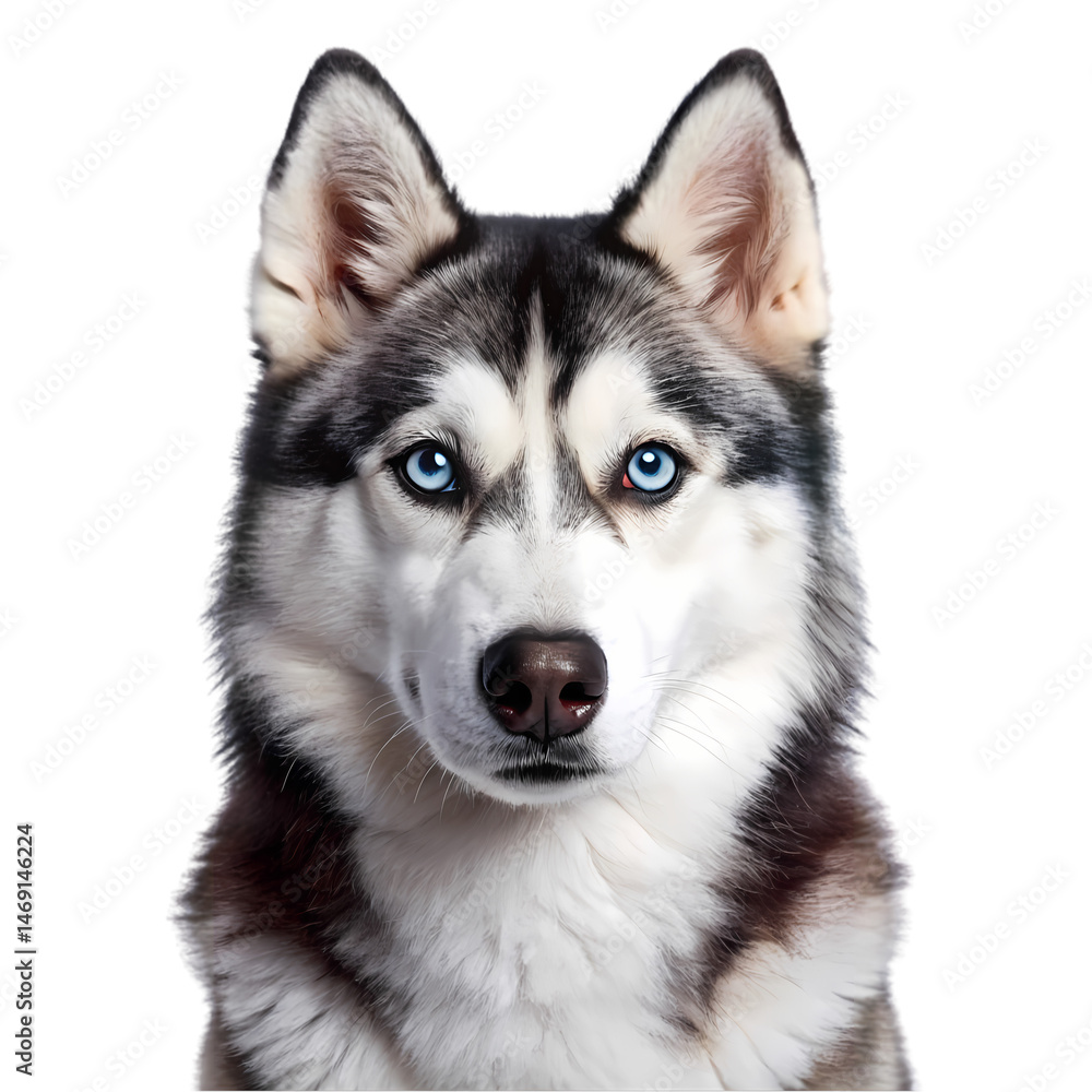 Stunning Siberian Husky Portrait: Dog Breed, Blue Eyes, Canine Photography Stunning Siberian Husky Portrait: Dog Breed, Blue Eyes, Canine Photography