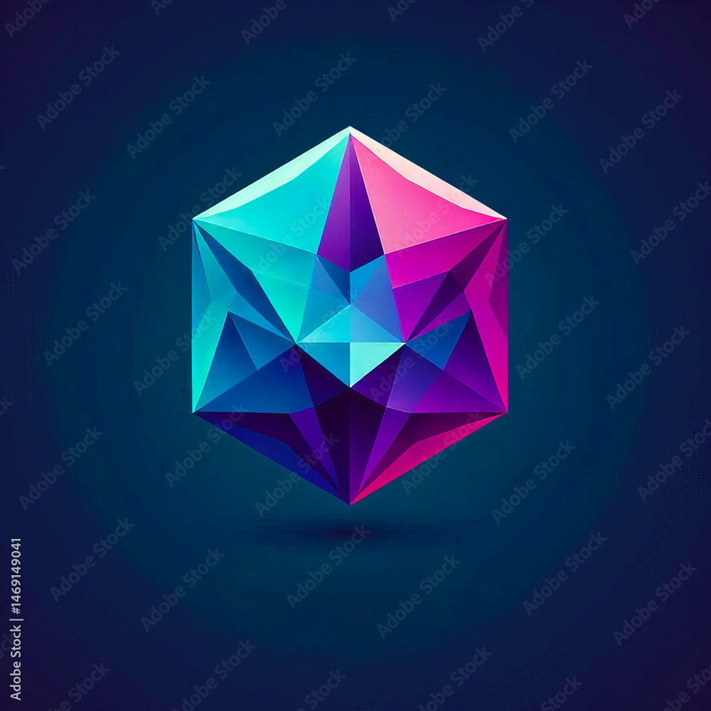Geometric Crystal Creative Agency Logo - Abstract Faceted Gem Icon
Geometric Crystal Creative Agency Logo - Abstract Faceted Gem Icon