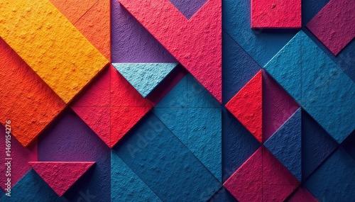 Abstract geometric shapes form a simple repeating pattern on a textured background , lines, sophisticated