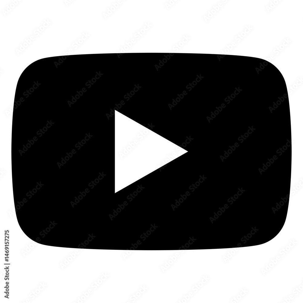 YouTube Play logo vector Black YouTube Play logo vector Black