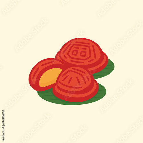 Indonesian Snack Illustration Kue Tok