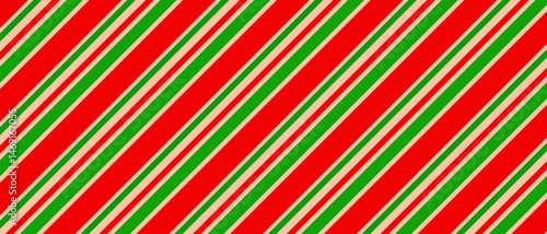 New Year striped red-green seamless background.