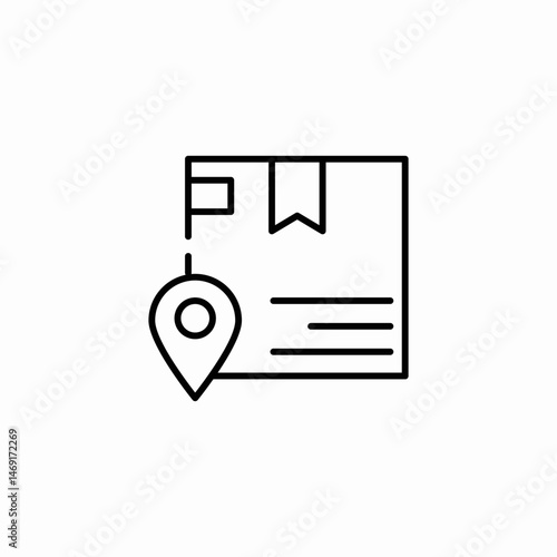 package location icon sign vector