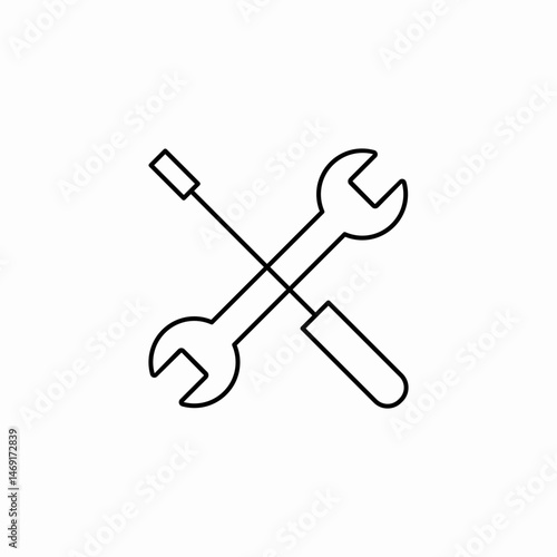 tools repair icon sign vector