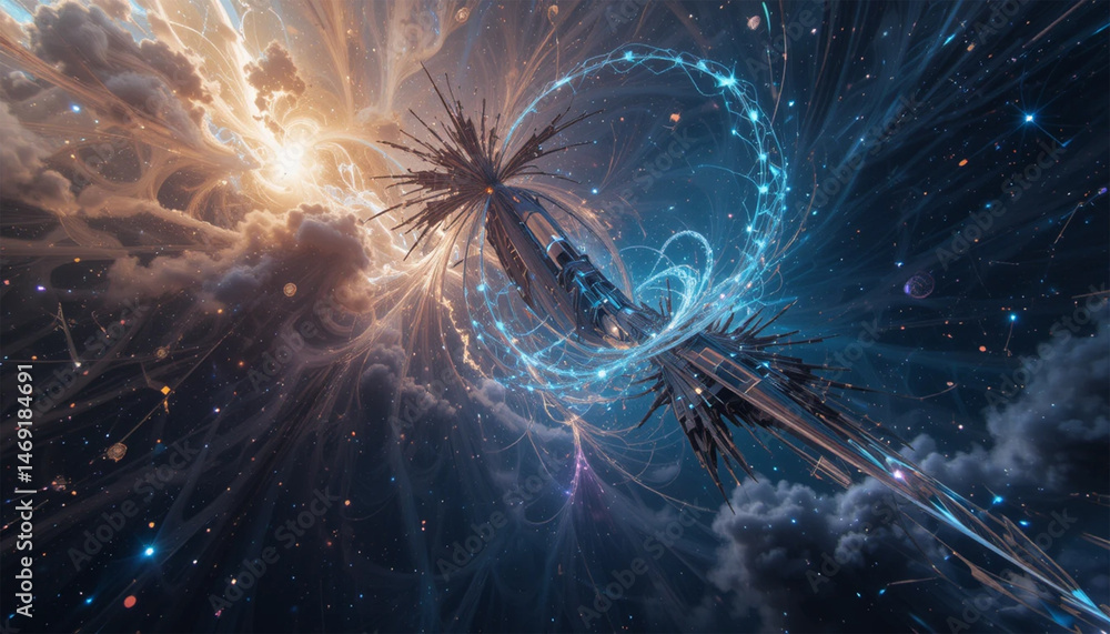 Fototapeta premium visualization of space