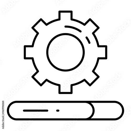 Progress line icon