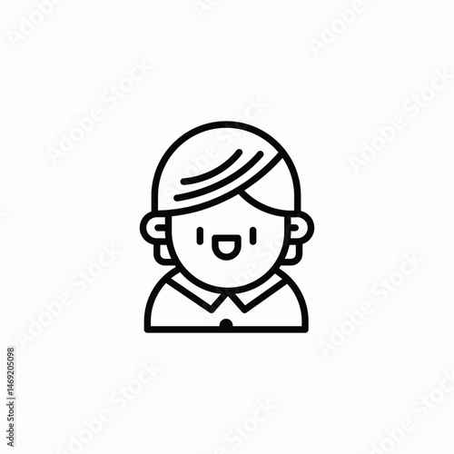 happy child icon sign vector