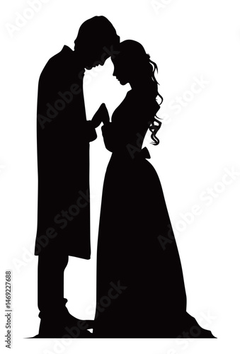 Wallpaper Mural Couple Prayer Christianity Illustration Torontodigital.ca