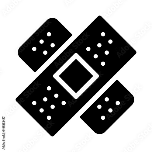 band aid glyph icon