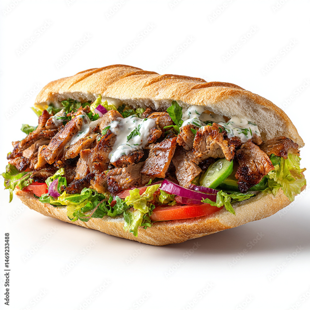 kebab de rue - IA Generated