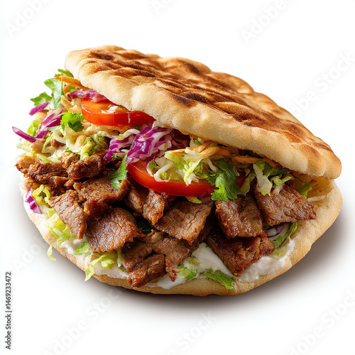 un généreux kebab - IA Generated