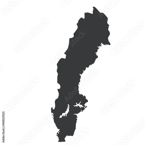 silhouette of sweden
