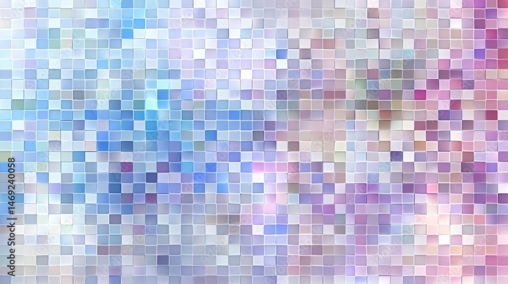 Fototapeta premium Vibrant geometric mosaic pattern featuring squares.