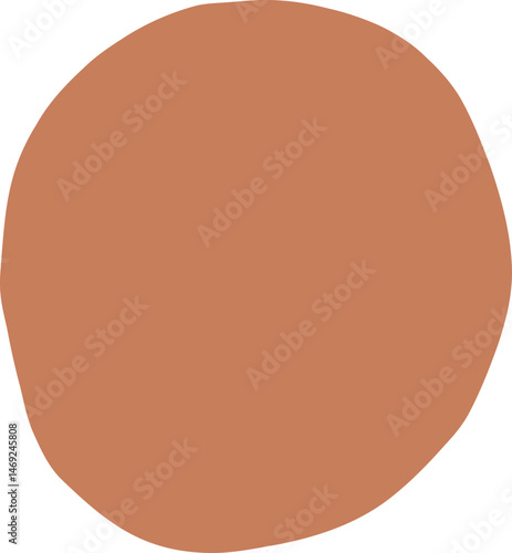 Brown abstract circle shape concept for background.