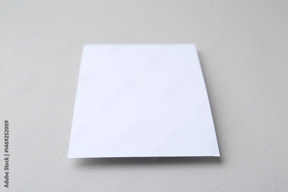 Blank greeting card on light background, closeup Blank greeting card on light background, closeup