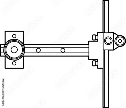 Archery sight silhouette vector