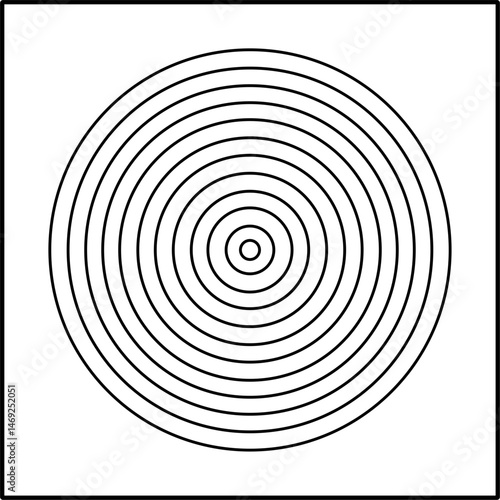 Archery target silhouette vector