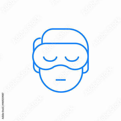 eye mask icon sign vector