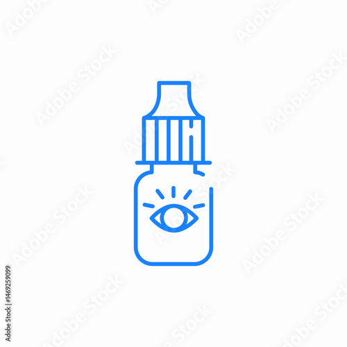 eye drops icon sign vector