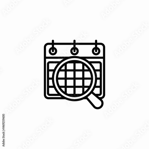 find date icon sign vector